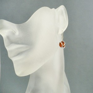 amber earrings 111a